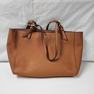 Tory Burch Brn/Cognac Leather Tote Purse